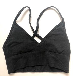 Black Lululemon Ebb to street cross back bra A/B cup XS